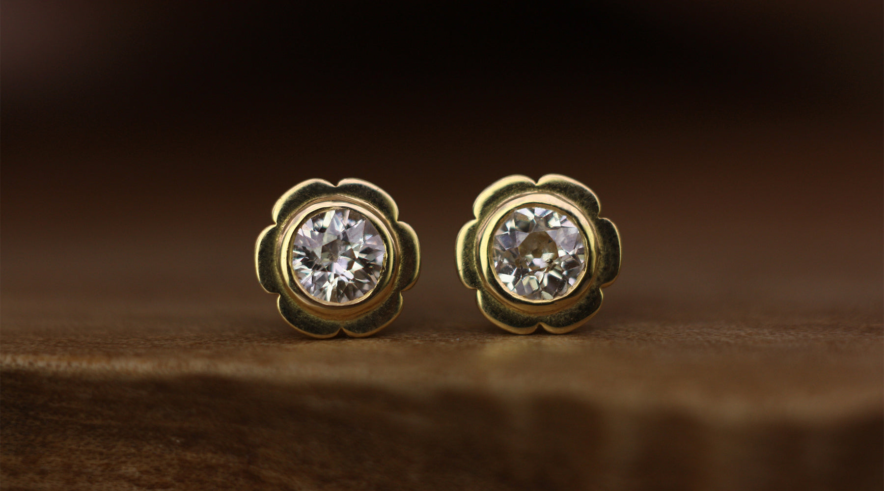 Bespoke Diamond Stud Earrings - Flora Bhattachary
