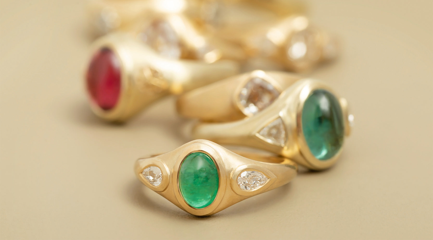 Chunky Gold Engagement Rings