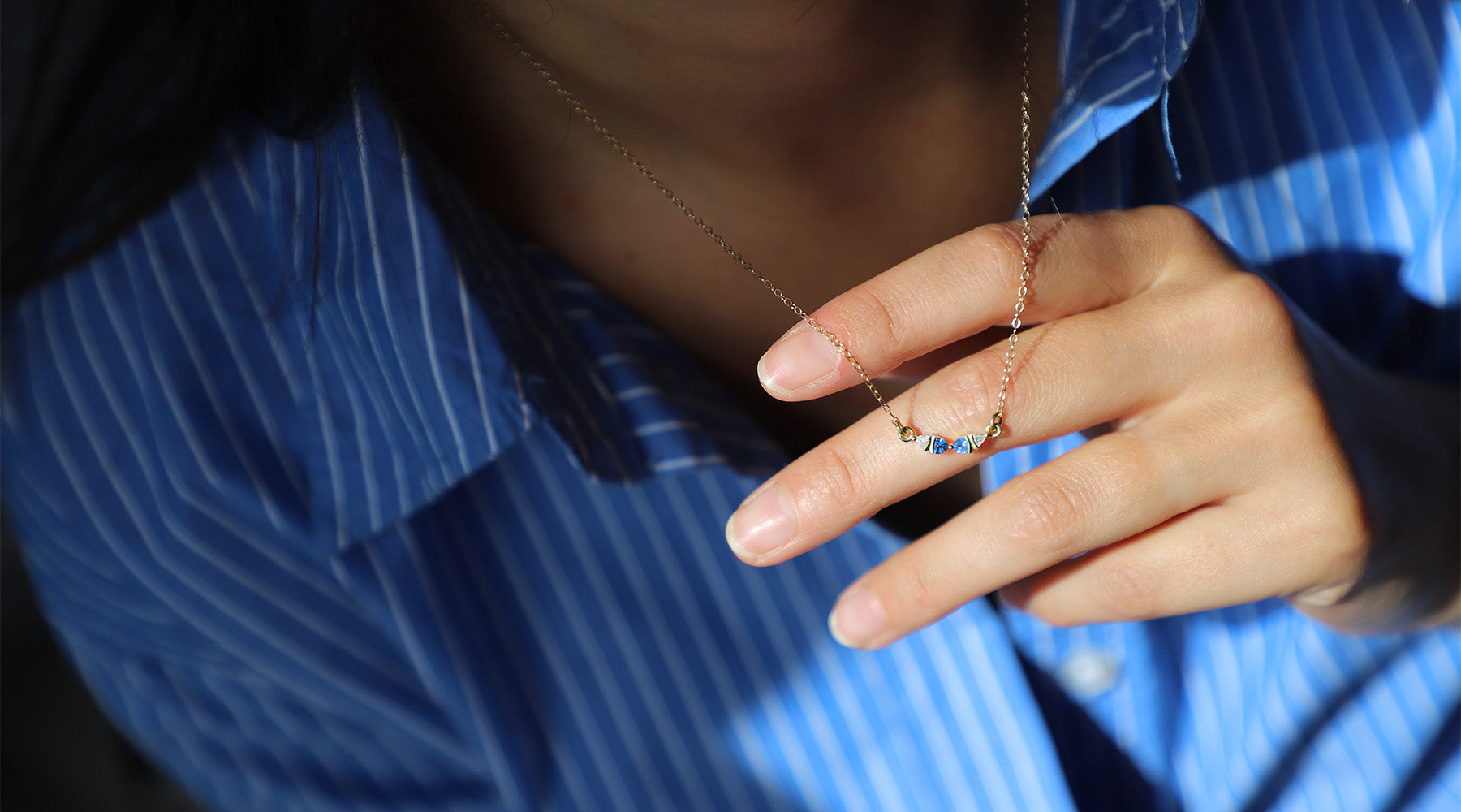 Sapphire and Diamond Pendant