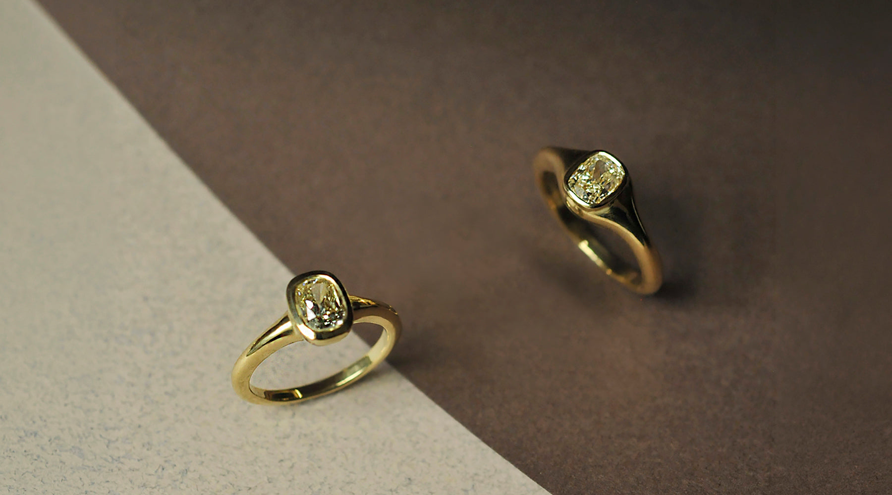 Modern Solitaire Diamond Rings