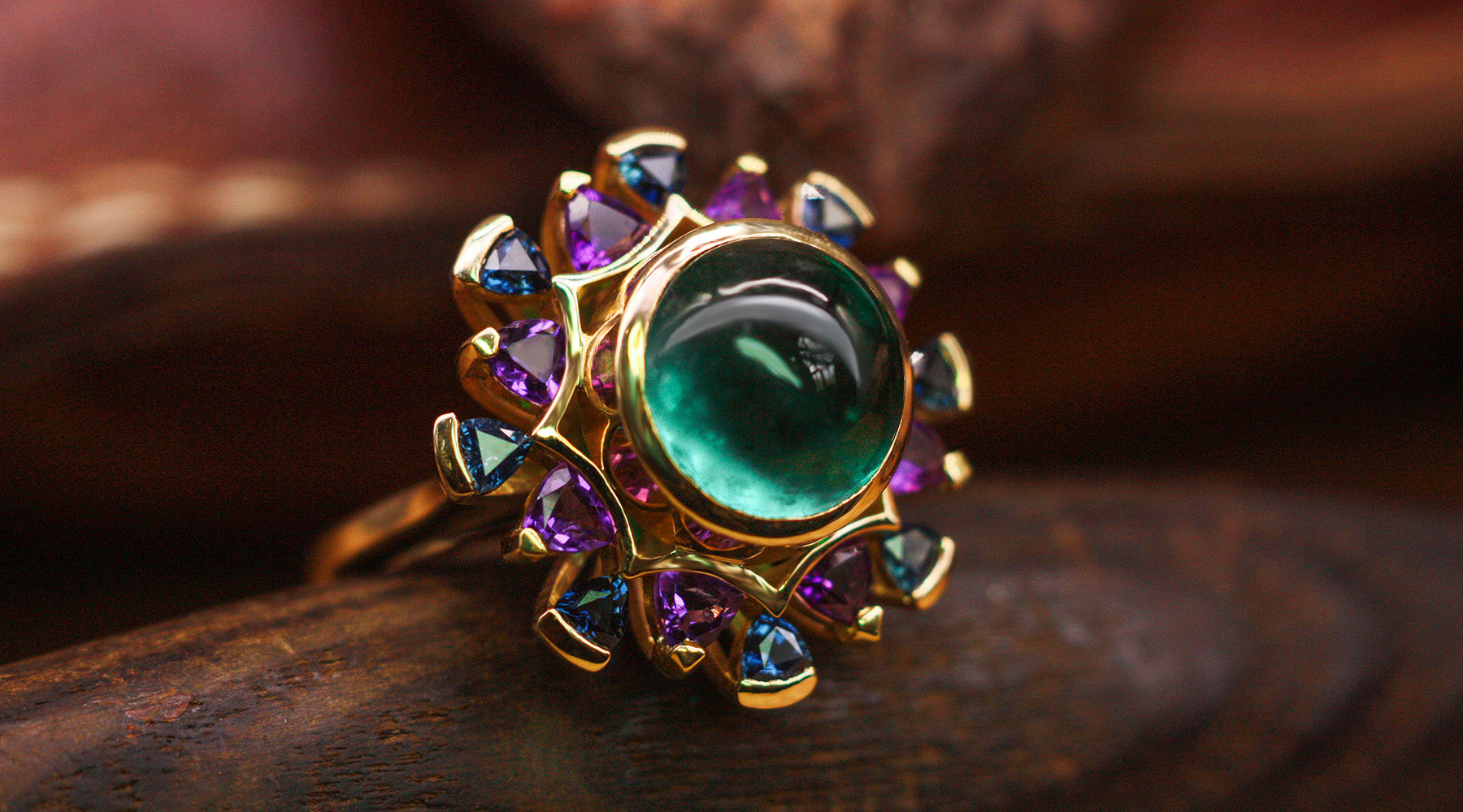 Colourful Cocktail Ring