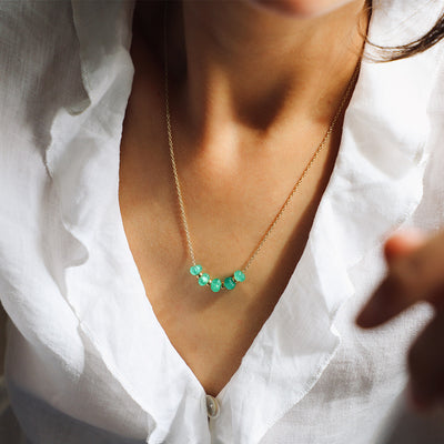 Emerald Bead Necklace