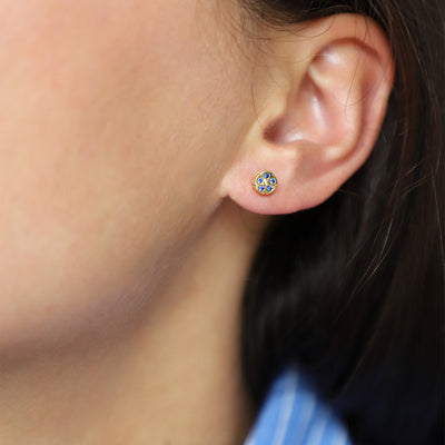 Small Sapphire Earrings