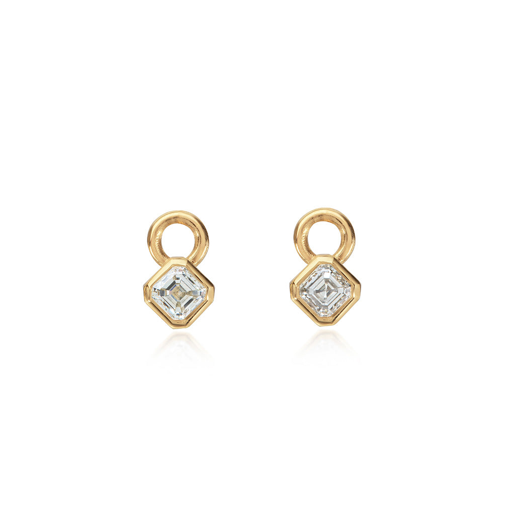 Asscher Diamond Charms