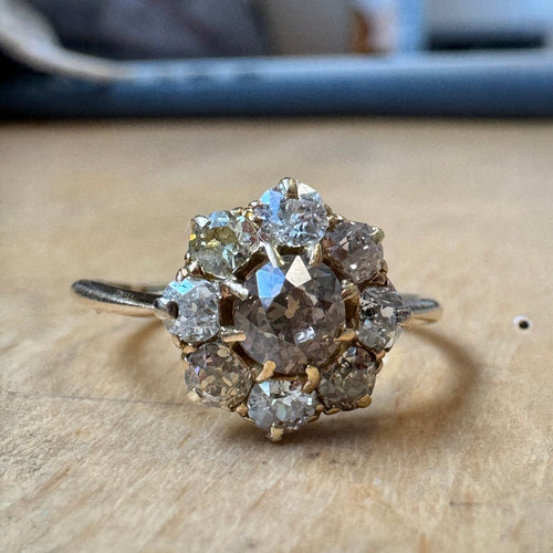 Old To New Brown Diamond Ring