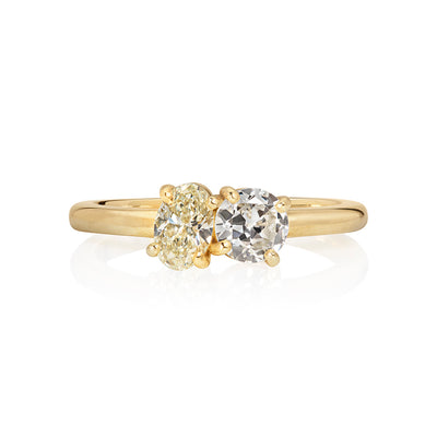 Toi Et Moi Oval Diamond Ring