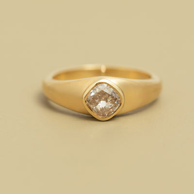 Champagne Cushion Ring