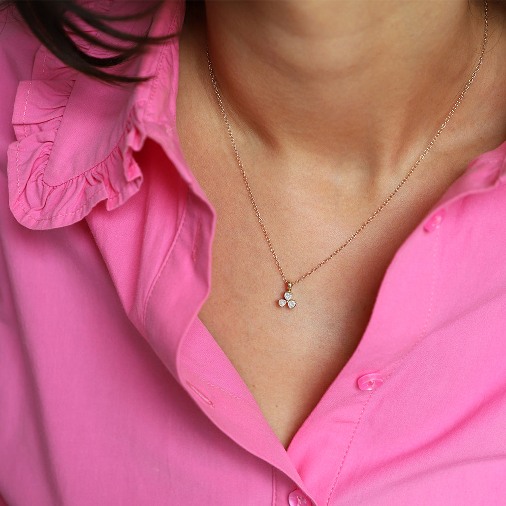 Diamond Trillion Pendant