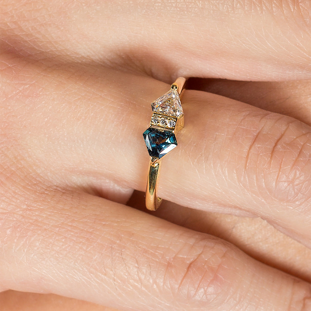 Sapphire Diamond Ring