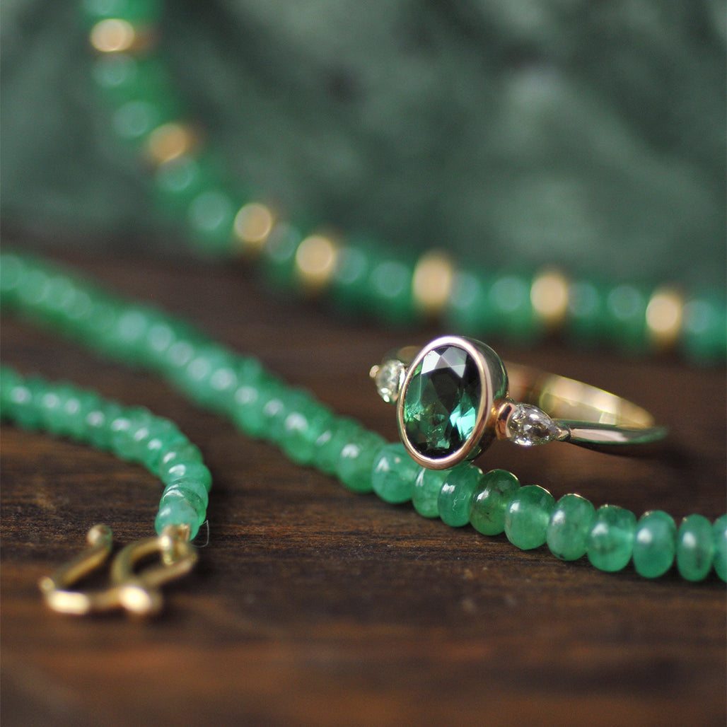 Emerald Beads - Flora Bhattachary Fine Jewellery