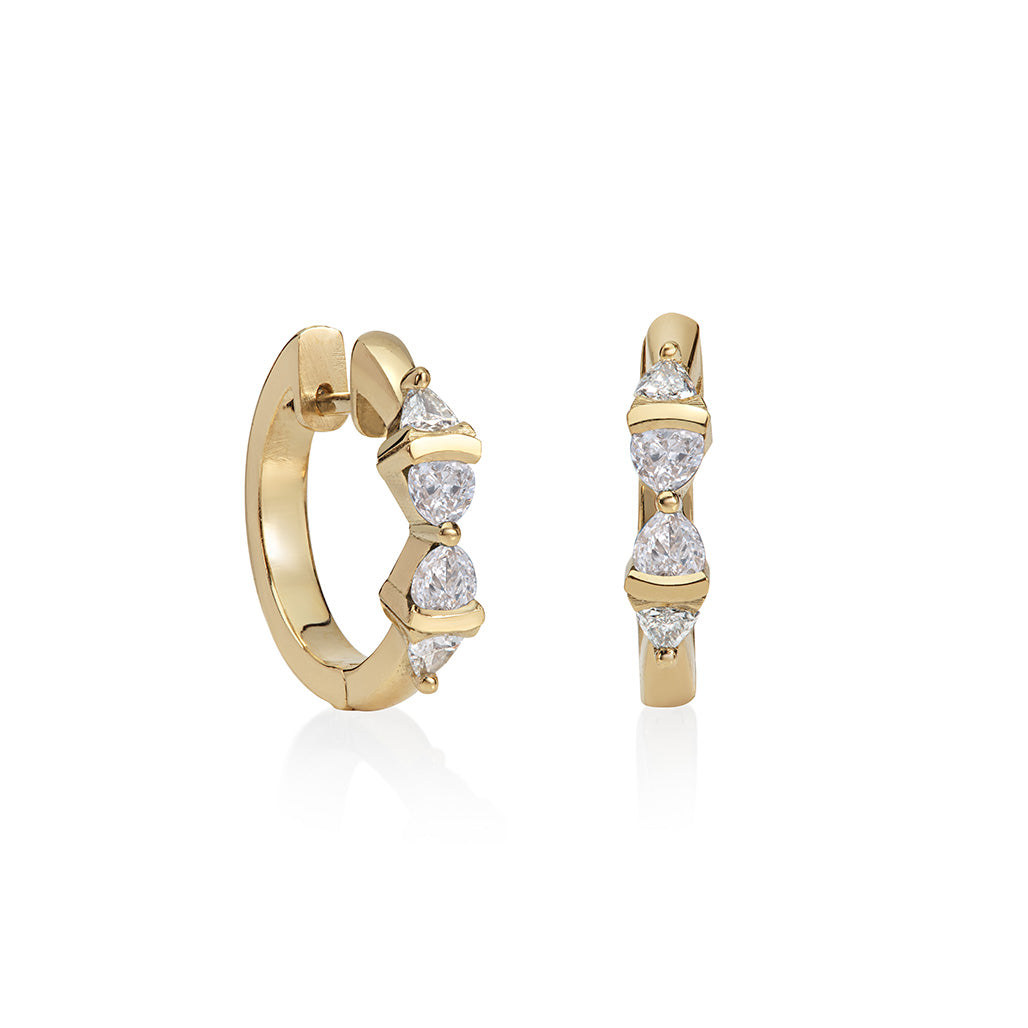 Diamond Hoop Earrings