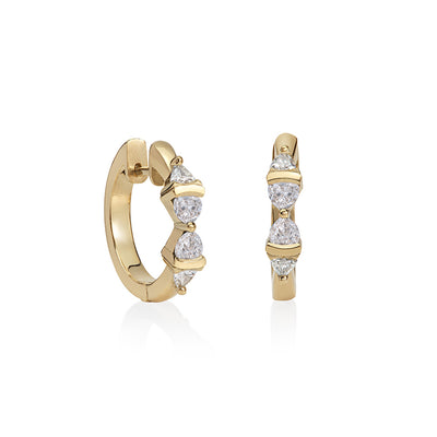 Diamond Hoop Earrings