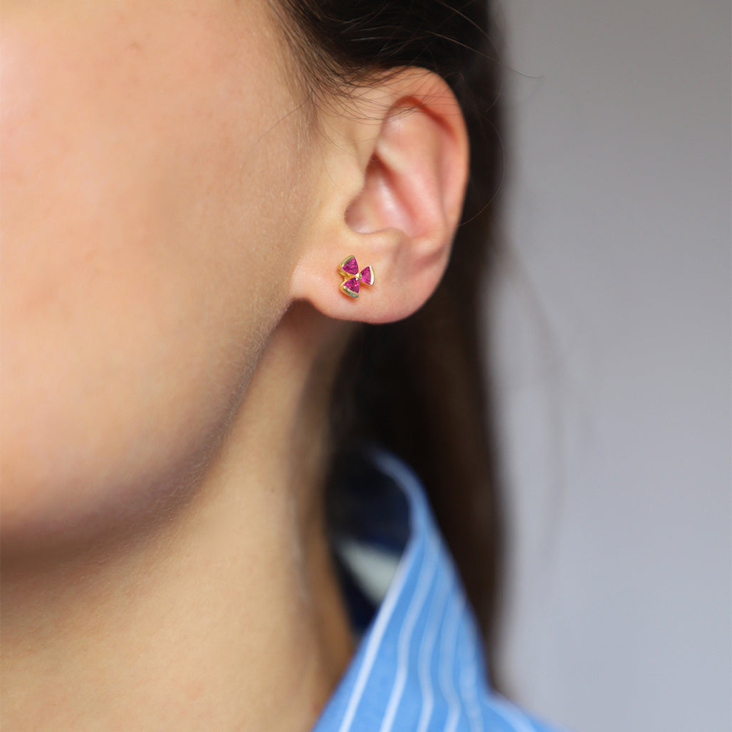 Ruby Stud Earrings