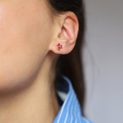 Ruby Stud Earrings