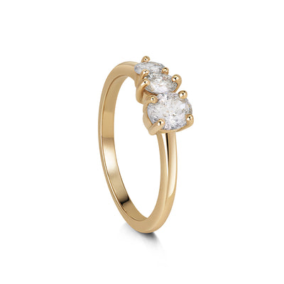 Salt Pepper Diamond /ring