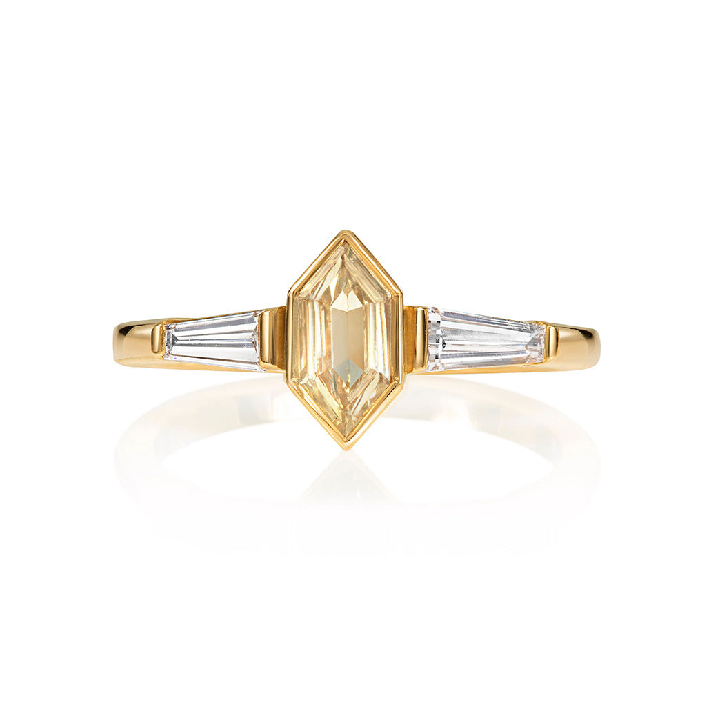 Hexagon Diamond Ring