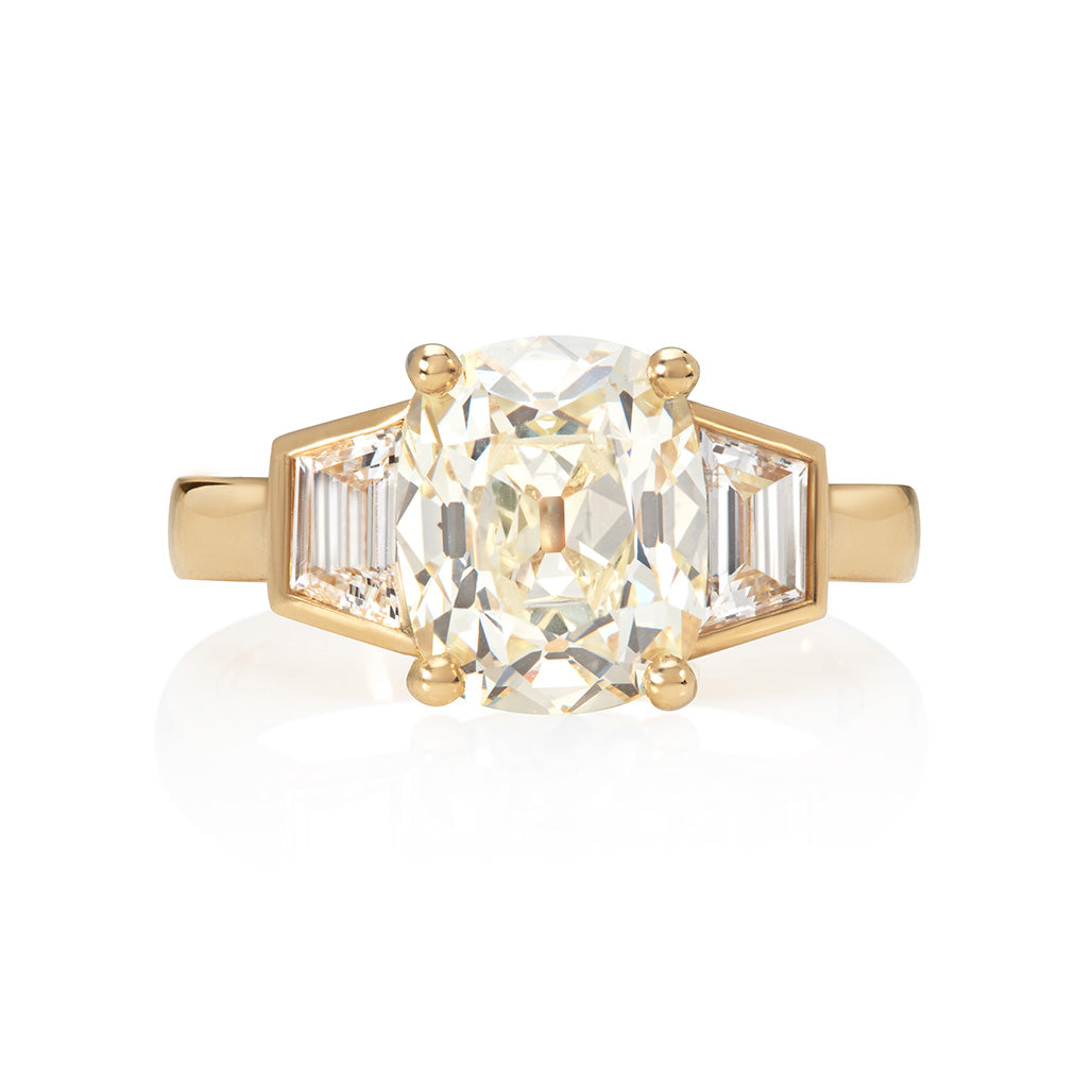 Antique Elongated Cushion Ring