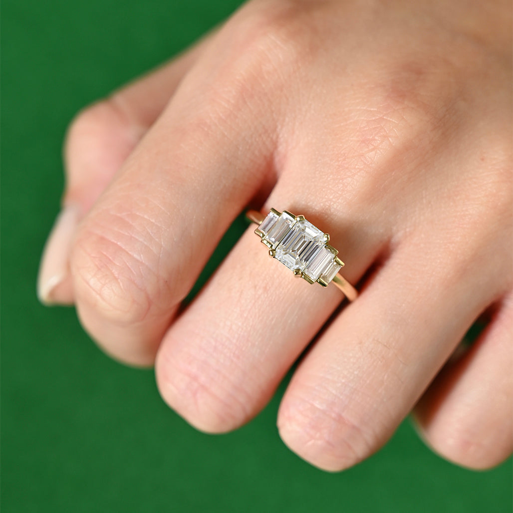 Art Deco Engagement Ring Diamond Deco Ring