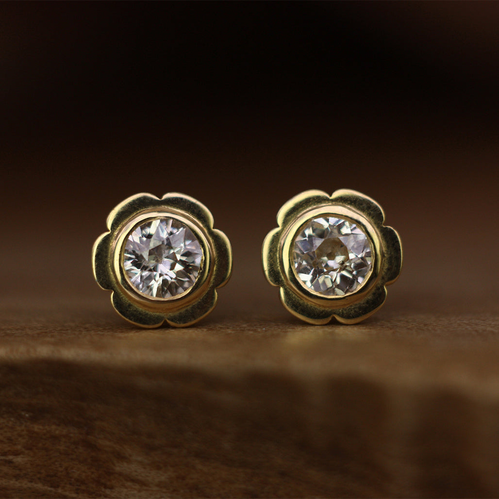 Old Antique Diamond Studs 