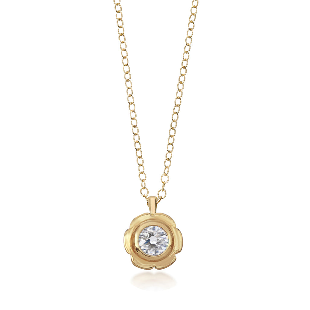 Floral Diamond Pendant