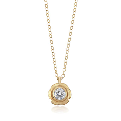 Floral Diamond Pendant