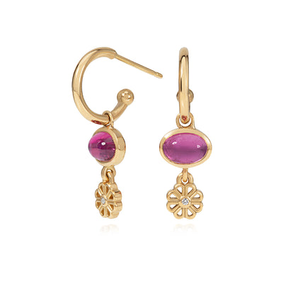 Pink Tourmaline Earrings