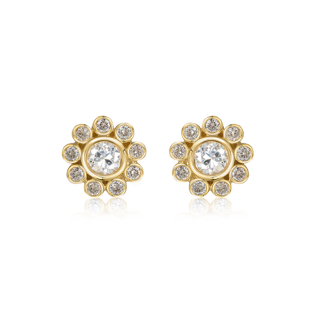 Champagne Diamond Studs