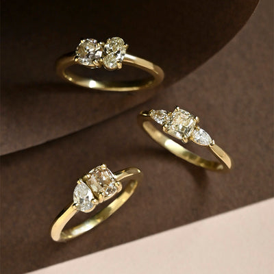 Toi et Moi Engagement Rings