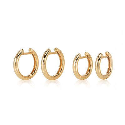 Hoop Huggie Earrings