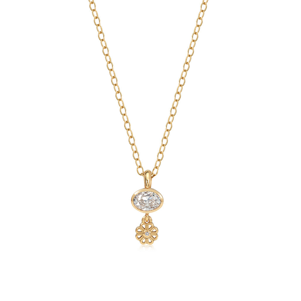 Oval Pendant Necklace