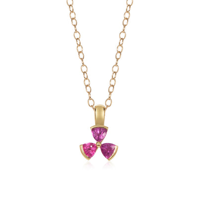 Ruby Triple Pendant