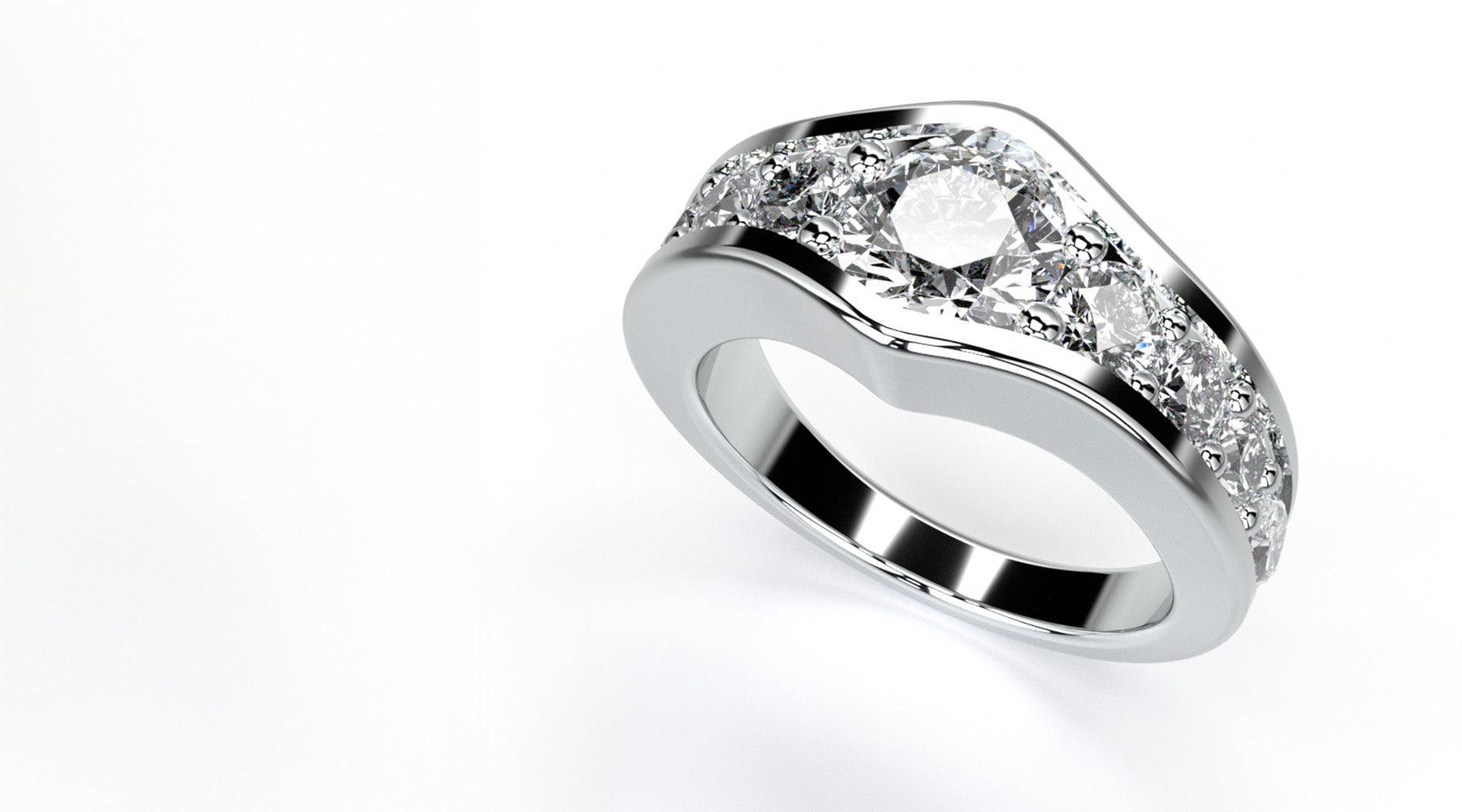 White Gold Ring - Bespoke Design
