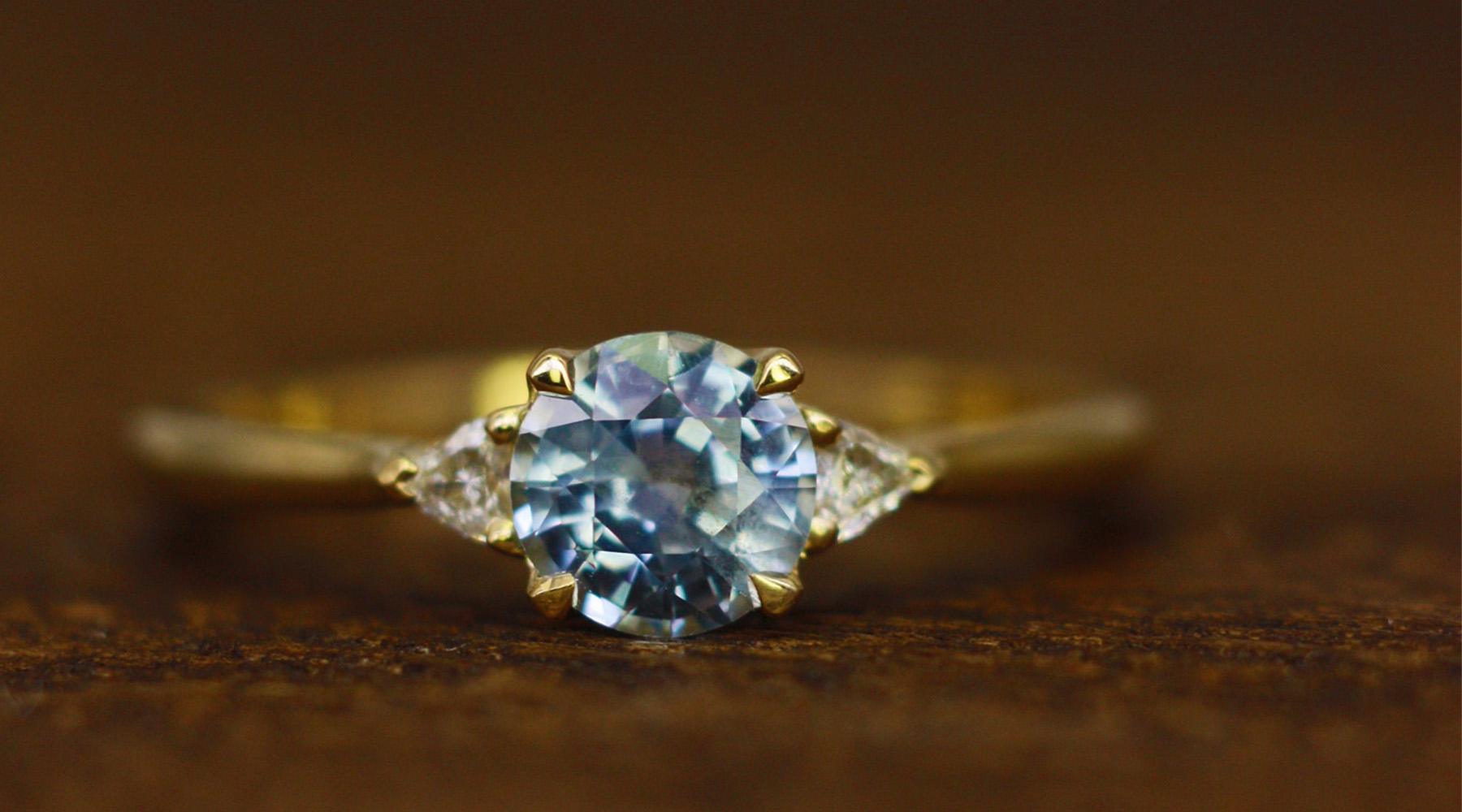 Sapphire Diamond Ring - Flora Bhattachary