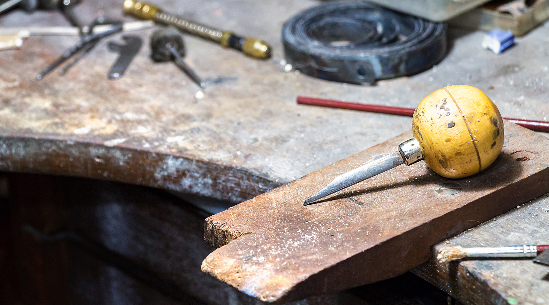 Engraving Tools On Jewellers Bench
