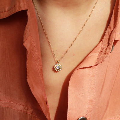 Antique Diamond Pendant - Flora Bhattachary Fine Jewellery