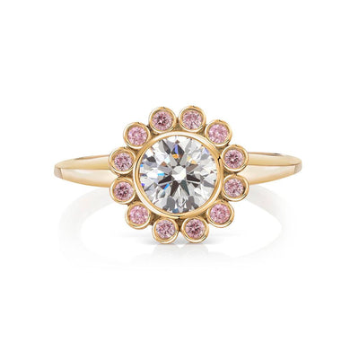Aditi Zodiac Pink Diamond Ring - Flora Bhattachary Fine Jewellery