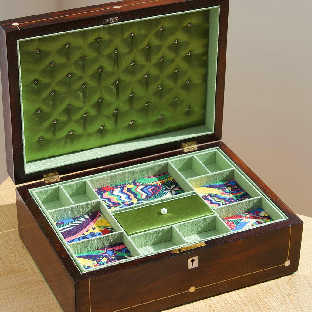 Antique Patterned Jewellery Box - Flora Bhattachary Fine Jewellery