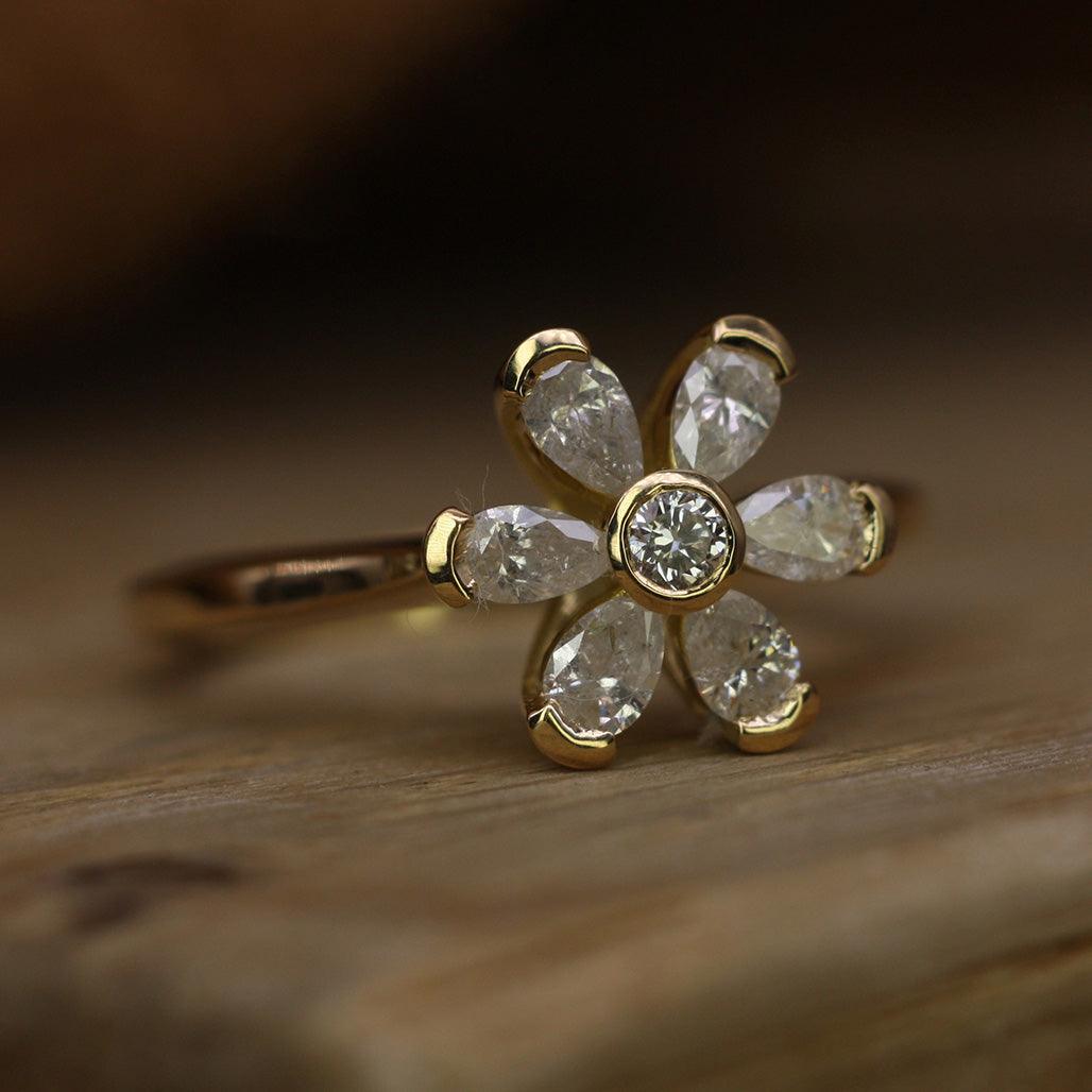 Chameli Ice Diamond Ring - Flora Bhattachary Fine Jewellery