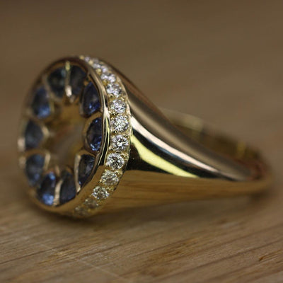 Chameli Signet Ring - Flora Bhattachary Fine Jewellery