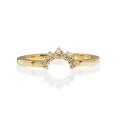 Chandri Champagne Nesting Ring - Flora Bhattachary Fine Jewellery