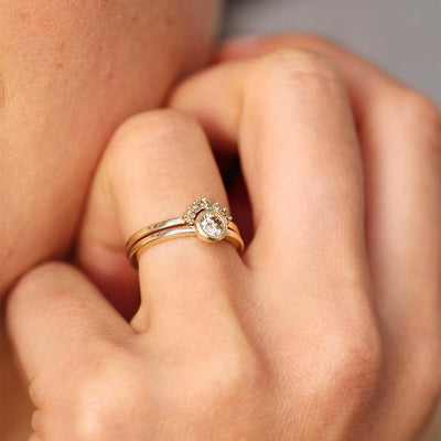 Champagne Diamond Nesting Ring - Flora Bhattachary Fine Jewellery