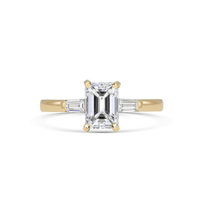 Indira Emerald Diamond Ring - Flora Bhattachary Fine Jewellery