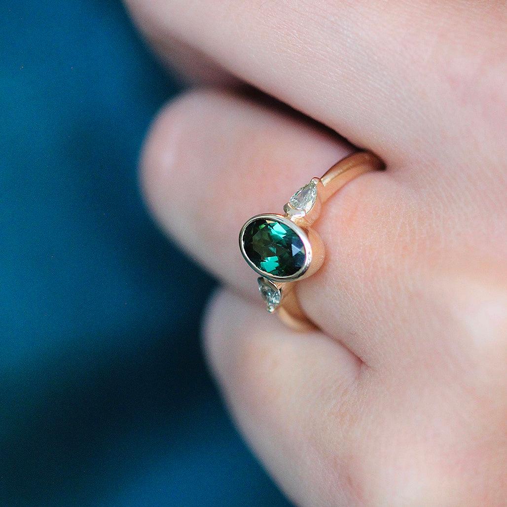 Oval Tourmaline Ring
