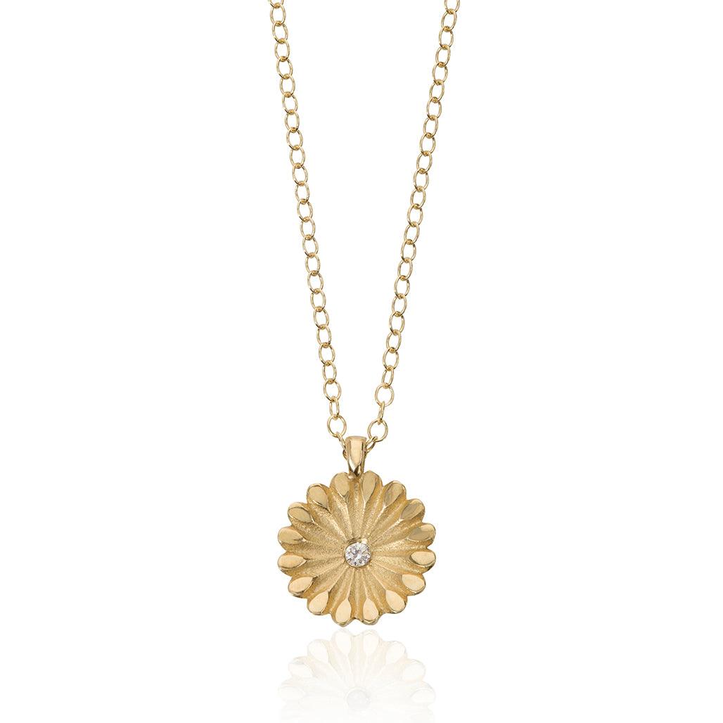Lotus Radial Charm Pendant - Flora Bhattachary Fine Jewellery