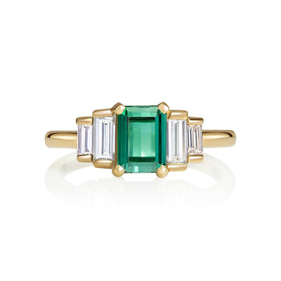 Mahal Tourmaline and Diamond Ring - Flora Bhattachary Fine Jewellery