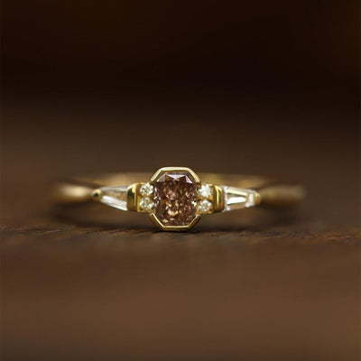 Brown Diamond Engagement Ring