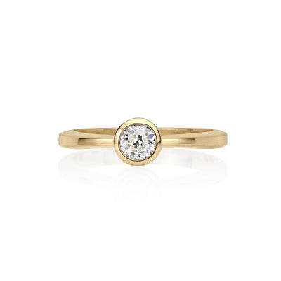 Padma Old Cut Diamond Solitaire Ring - Flora Bhattachary Fine Jewellery