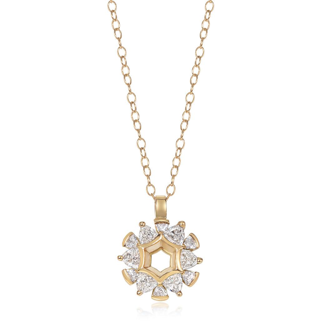 Diamond Trillion Pendant