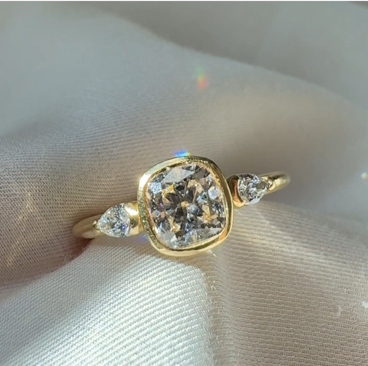 Cushion Lab Grown Ring