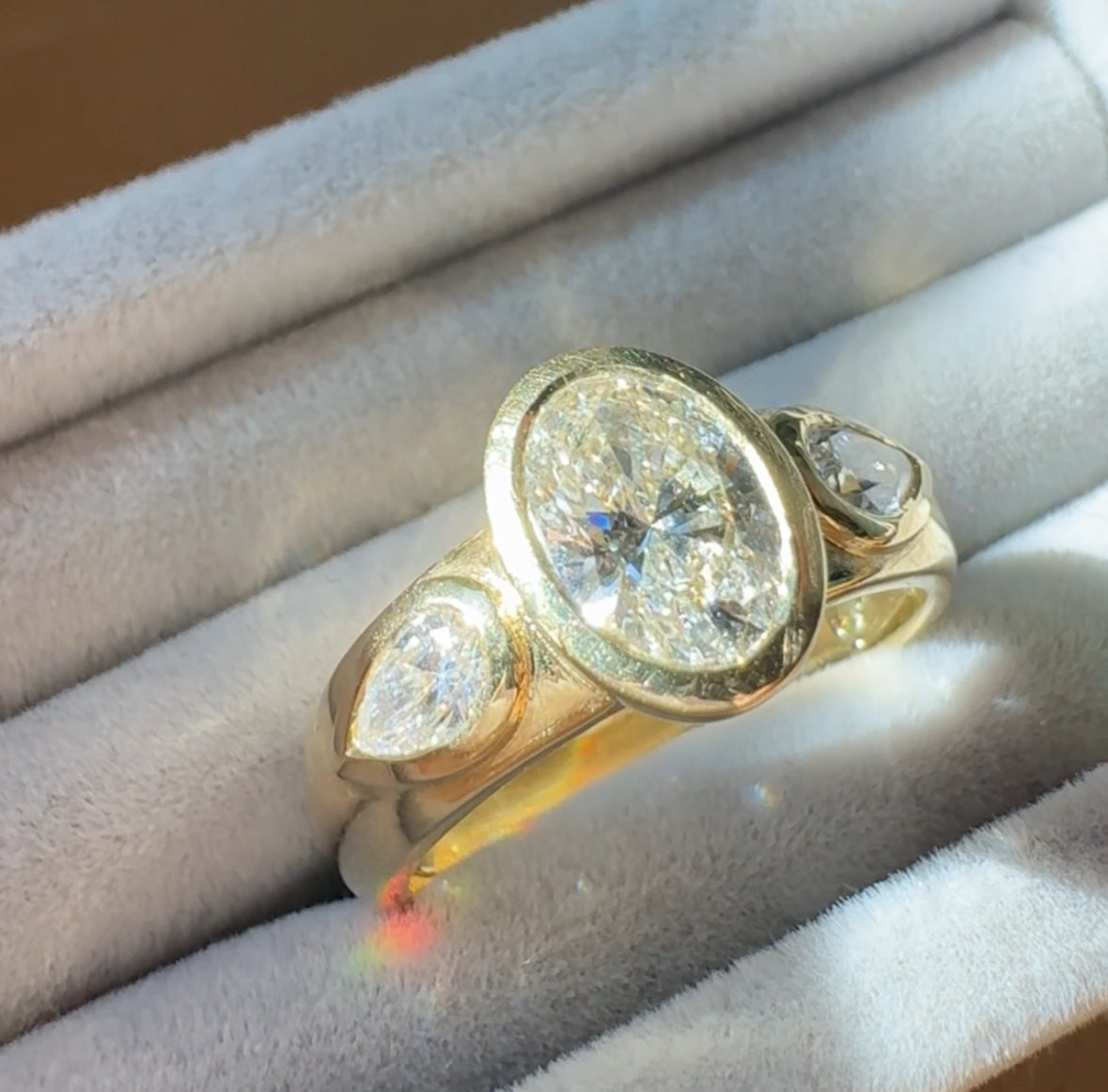 Modern Diamond Engagement Ring